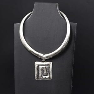 Handmade Silver Necklace M26 - Perfect Elegance 4 Handmade silver necklace L15 Aquarius Seven design 925 Silver