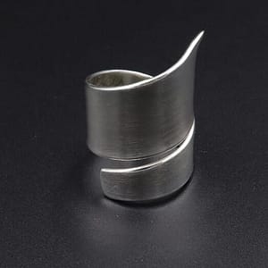 Handmade Silver Ring D05 - Radiant Style 6 Handmade silver ring D79 Aquarius Seven design 925 Silver