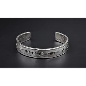 Handmade silver bracelet B37 Aquarius Seven design 925 Silver