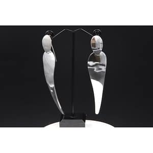 Handmade silver earrings S22 Aquarius Seven design 925 Silver