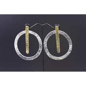 Handmade silver earrings S40 Aquarius Seven design 925 Silver