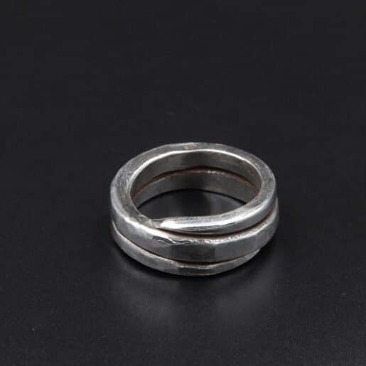 Handmade Silver Ring D82 - Stunning Craftsmanship 1 Handmade silver ring D82 Aquarius Seven design 925 Silver