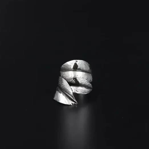 Handmade Silver Ring D43 - Stunning Elegance 1 Handmade silver ring D43 Aquarius Seven design 925 Silver