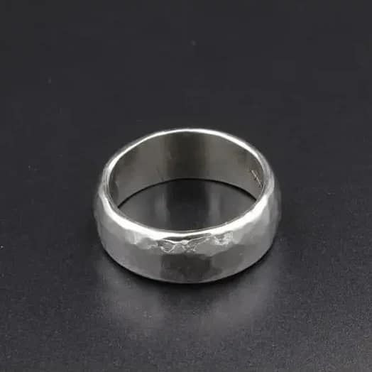 Handmade Silver Ring D77 - Stunning Elegance 1 Handmade silver ring D77 Aquarius Seven design 925 Silver
