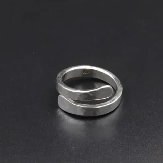 Handmade Silver Ring D06 - Bold Sophistication 1 Handmade silver ring D06 Aquarius Seven design 925 Silver