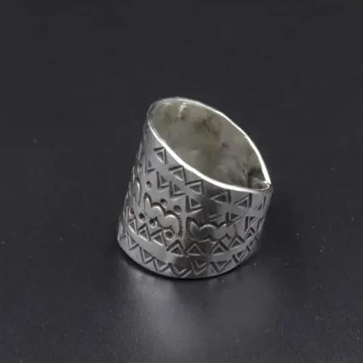 Handmade Silver Ring D73 - Radiant Style 1 Greek Handmade silver ring Aquarius Seven Silver 925