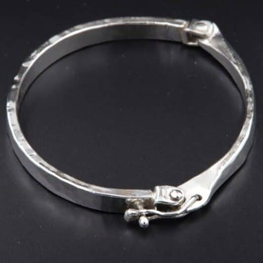 Handmade Silver Bracelet B97 – Captivating Design 1 Handmade silver bracelet B97 Aquarius Seven design 925 Silver