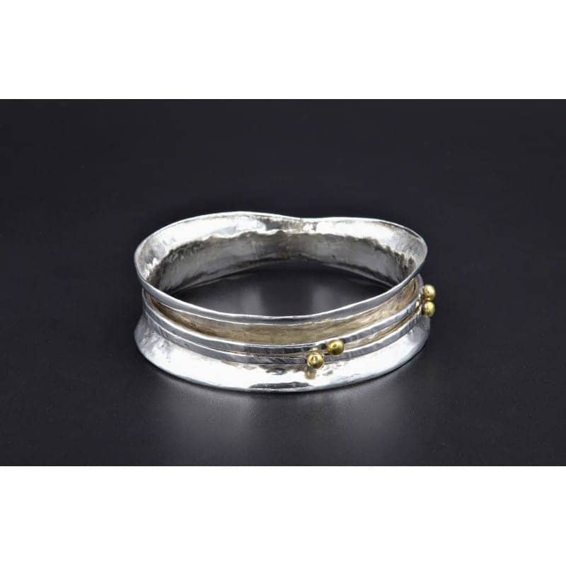 Handmade Silver Bracelet B40 – Captivating Design 1 Handmade silver bracelet B40 Aquarius Seven design 925 Silver