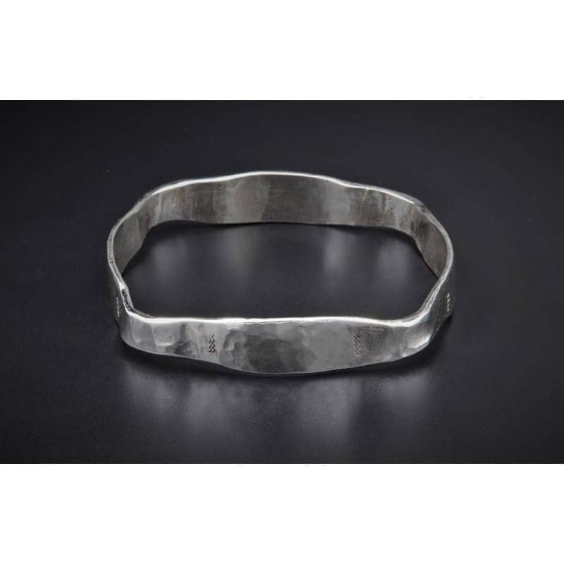 Handmade Silver Bracelet B80 – Captivating Design 1 Handmade silver bracelet B80 Aquarius Seven design 925 Silver
