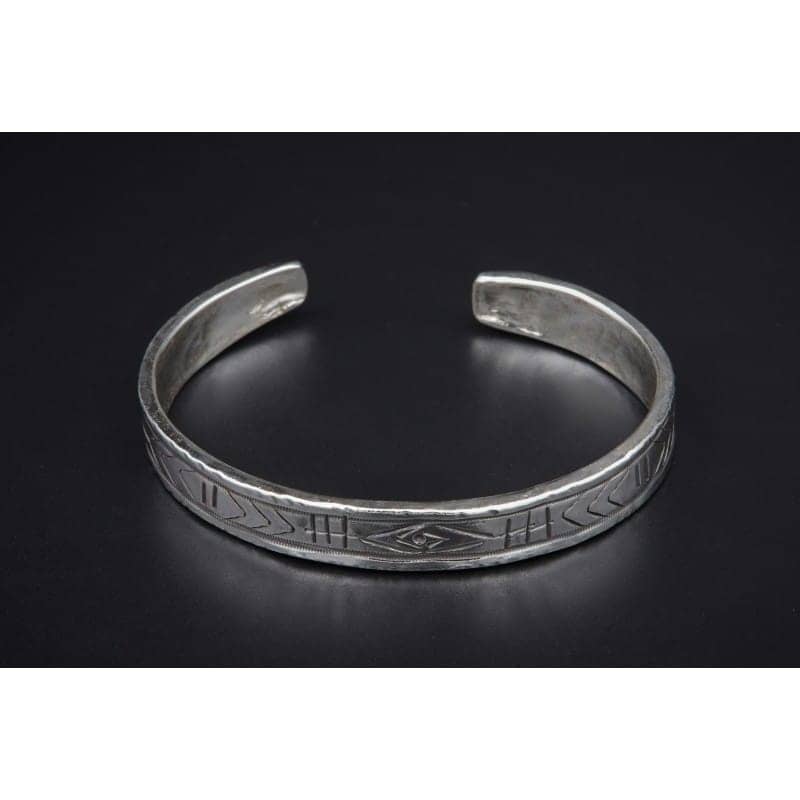 Handmade Silver Bracelet B85 – Stunning Craftsmanship 1 Handmade silver bracelet B85 Aquarius Seven design 925 Silver