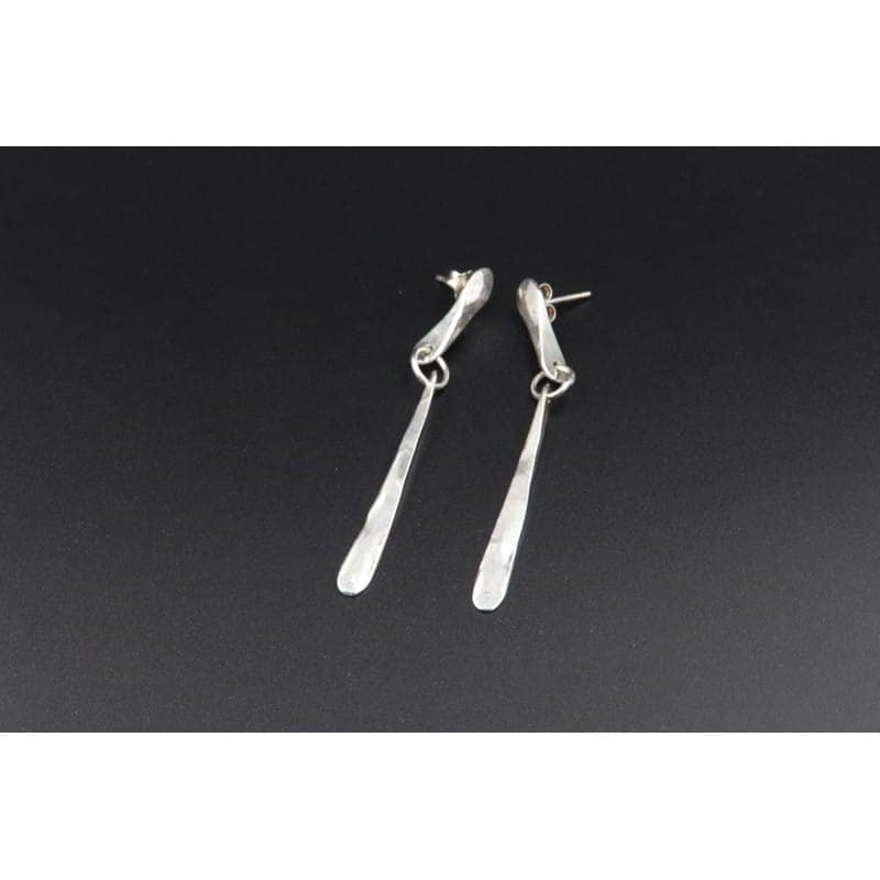 Handmade Silver Earrings S17 - Graceful Luxury 1 Handmade silver earrings S17 Aquarius Seven design 925 Silver